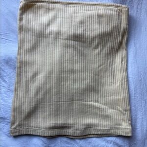 Old Navy Cream Ribbed Crop Top